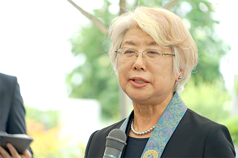 小西学長によるご挨拶の様子